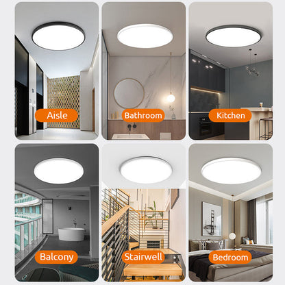 Round Modern LED Ceiling Light | Minimalist Bedroom Living Room Ceiling Lamp