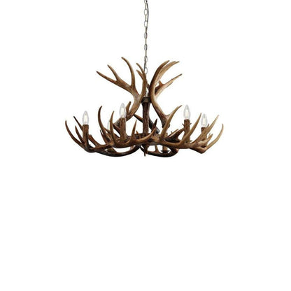 Rustic Antler LED Chandelier | Deer Horn Ceiling Light for Living Dining Room