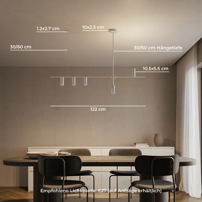 Modern Cylinder LED Pendant Light | Minimalist Dining Room Ceiling Lamp