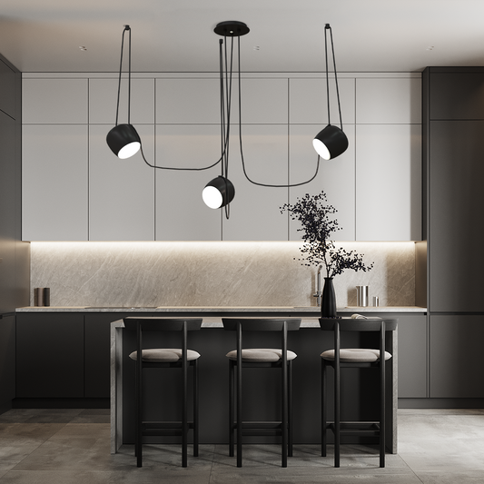 Modern Multi Dimmable Ceiling Light with Adjustable Heads | Elegant Pendant Lamp