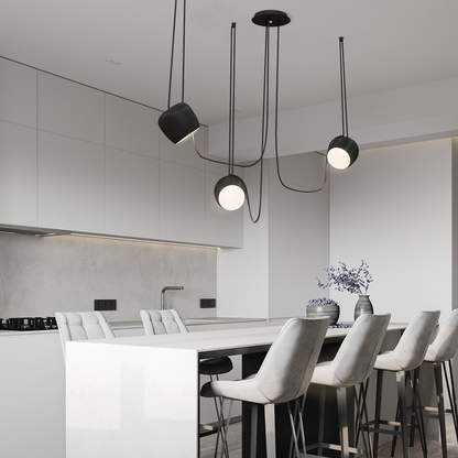 Modern Multi Dimmable Ceiling Light with Adjustable Heads | Elegant Pendant Lamp