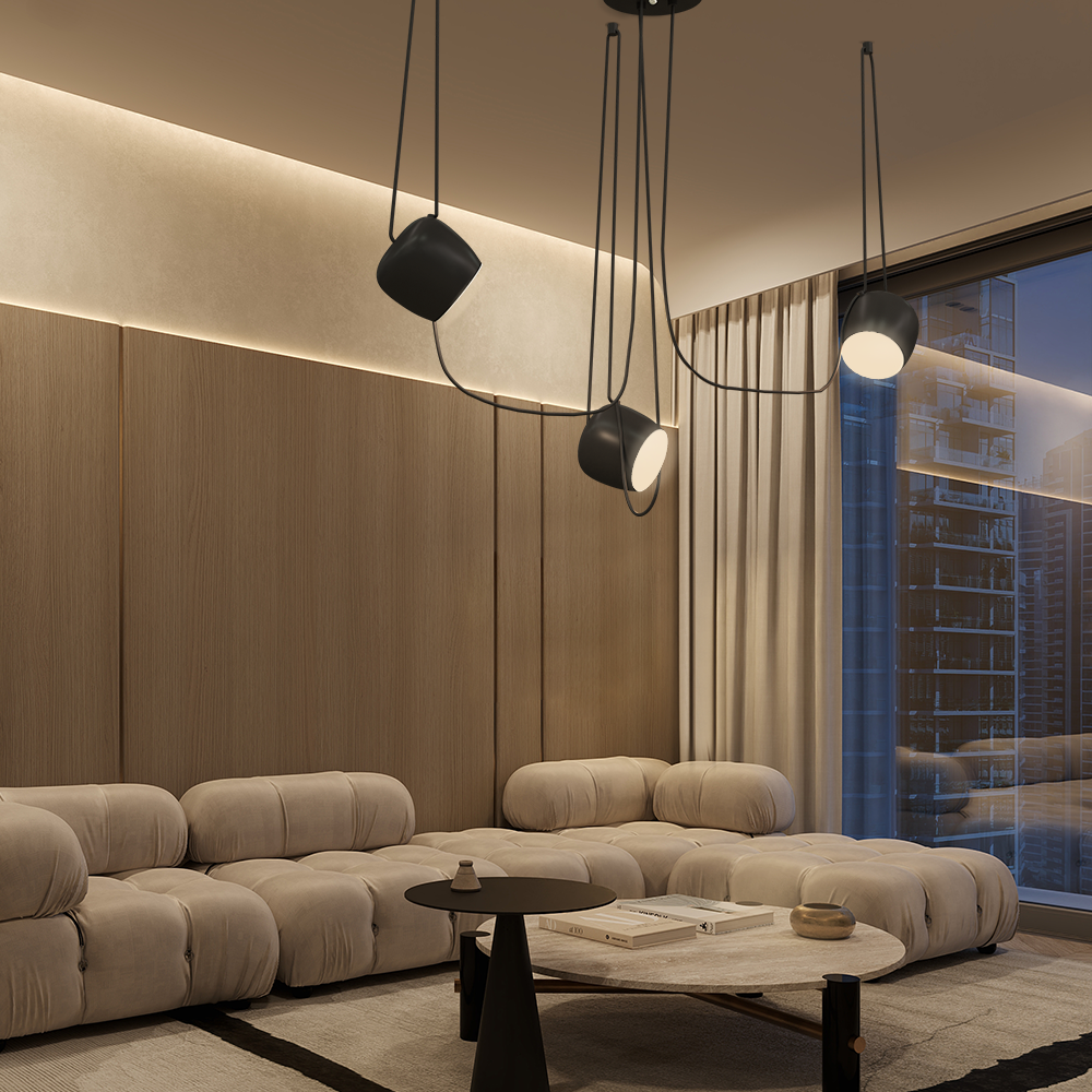 Modern Multi Dimmable Ceiling Light with Adjustable Heads | Elegant Pendant Lamp