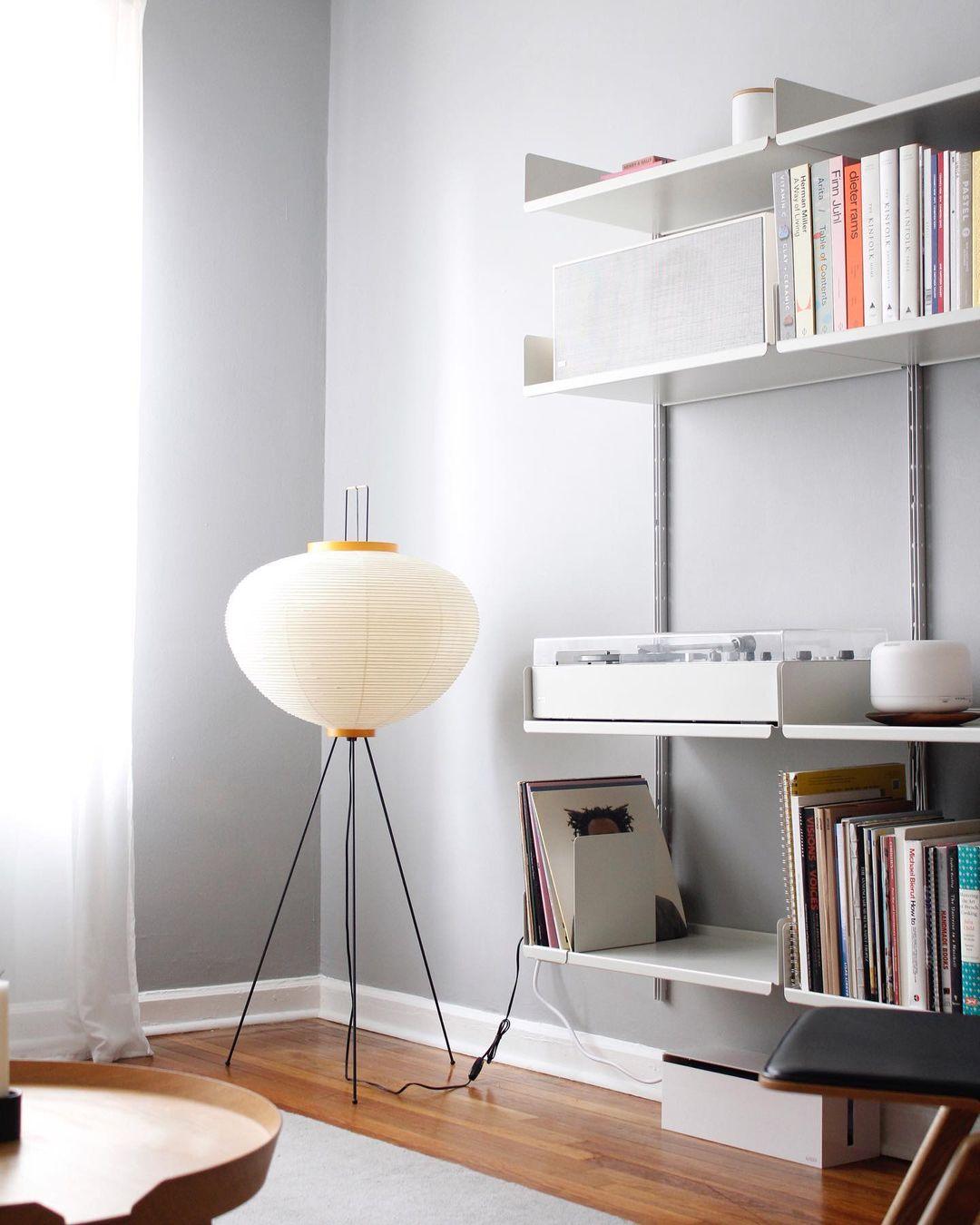 Modern Japanese Style Floor Lamp | Standing Light for Living Room and Bedroom