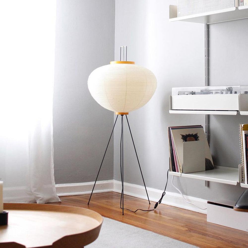 Modern Japanese Style Floor Lamp | Standing Light for Living Room and Bedroom