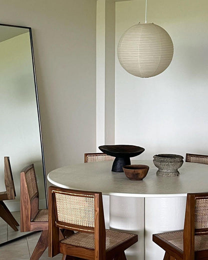 Japanese Paper Pendant Lamp | Minimalist Round Ceiling Light