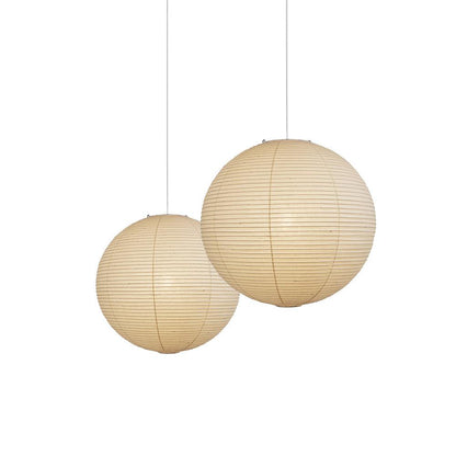 Japanese Paper Pendant Lamp | Minimalist Round Ceiling Light