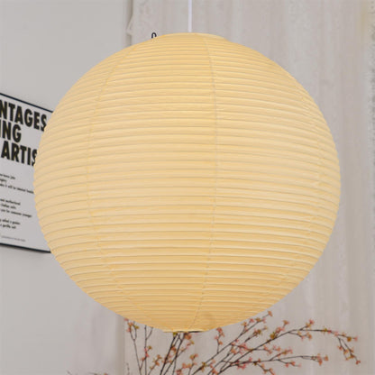 Japanese Paper Pendant Lamp | Minimalist Round Ceiling Light