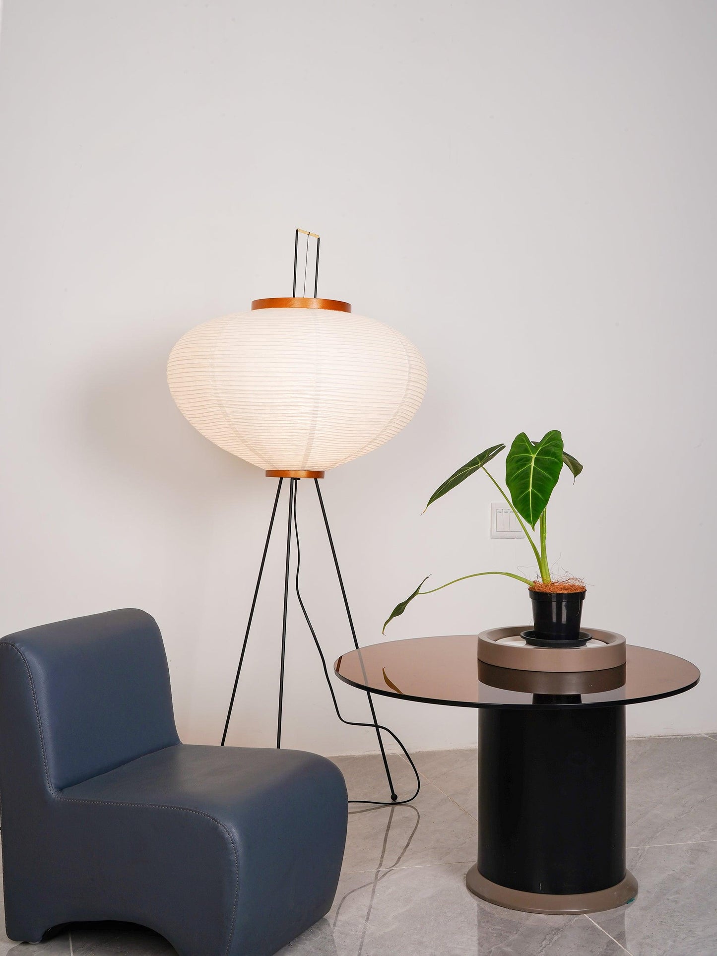 Modern Japanese Style Floor Lamp | Standing Light for Living Room and Bedroom
