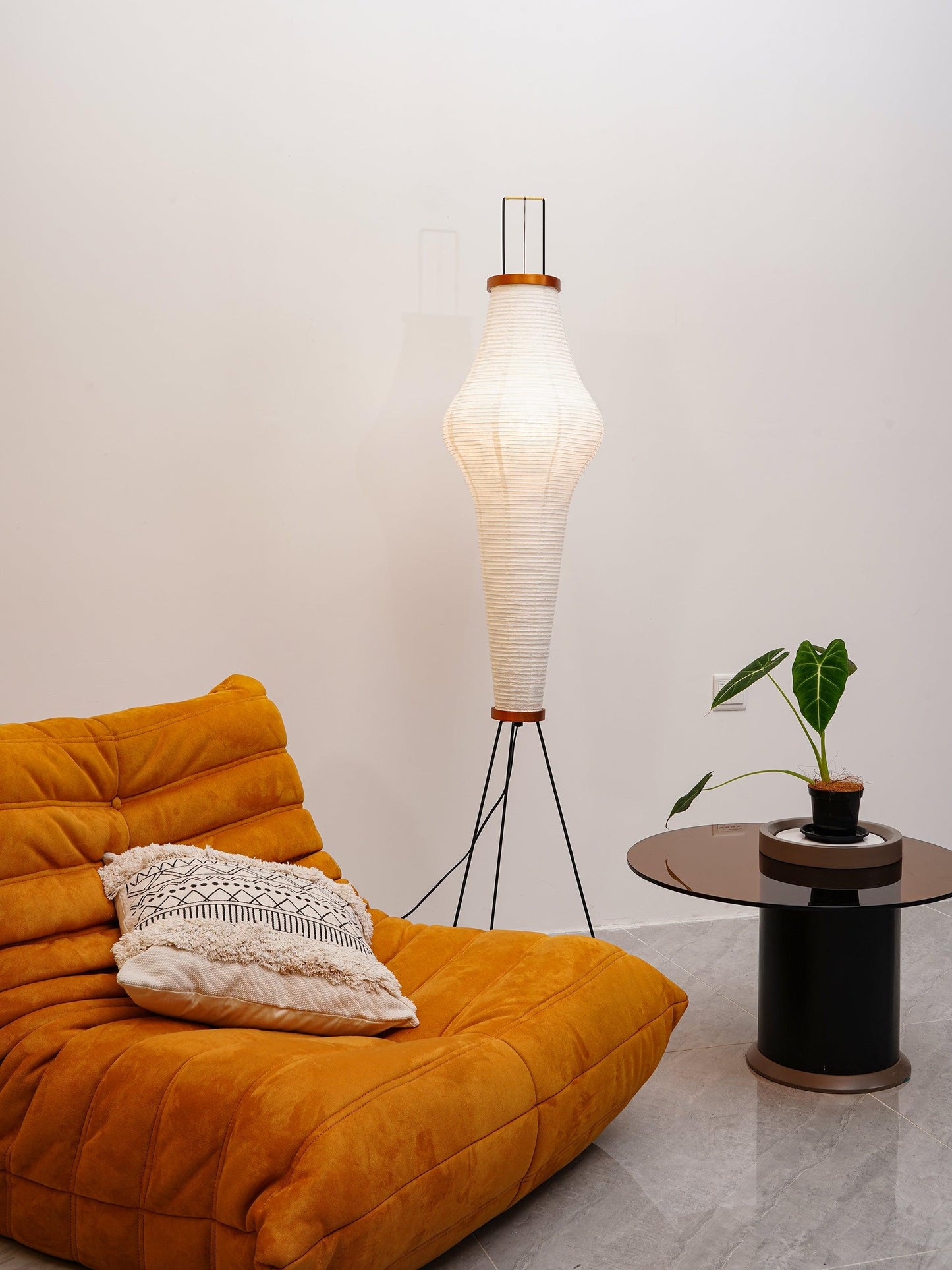 Modern Japanese Style Floor Lamp | Standing Light for Living Room and Bedroom