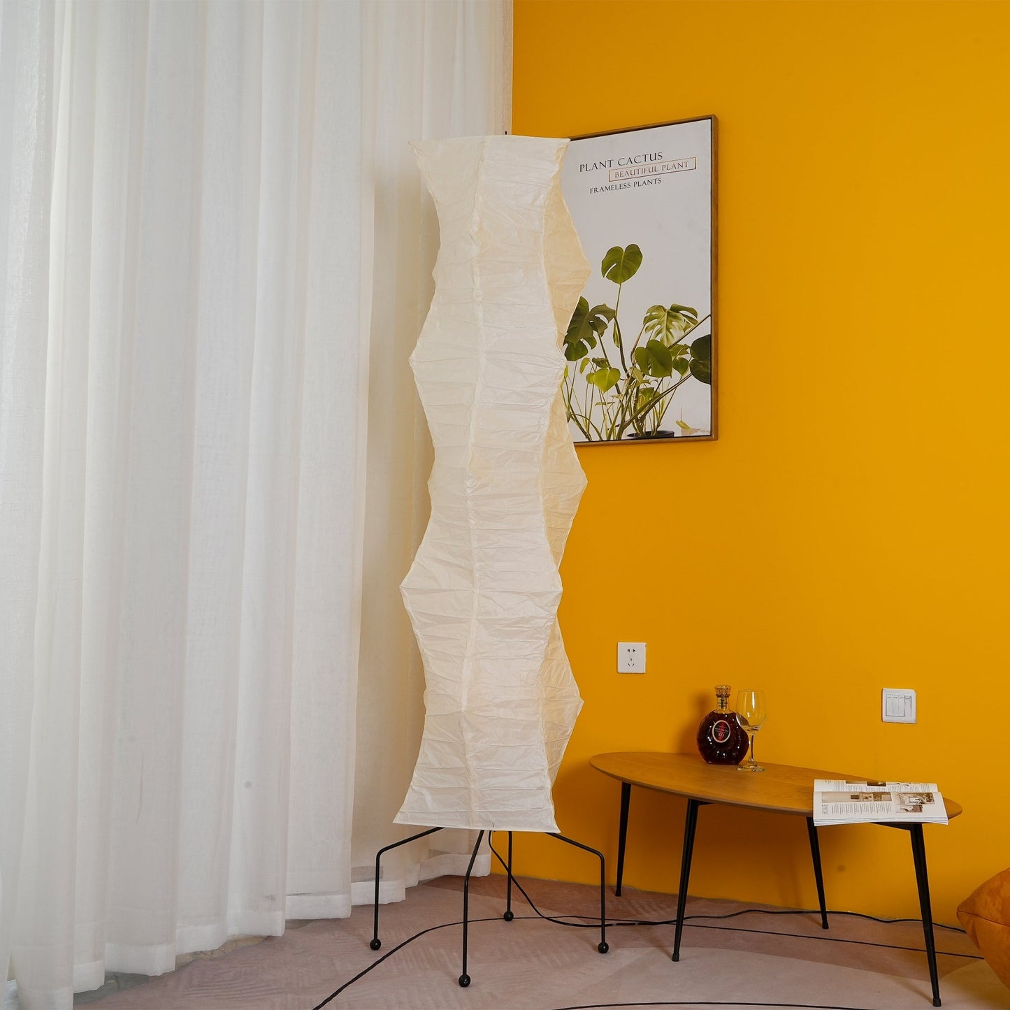 Modern Japanese Style Floor Lamp | Standing Light for Living Room and Bedroom