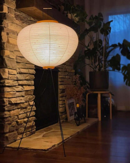 Modern Japanese Style Floor Lamp | Standing Light for Living Room and Bedroom