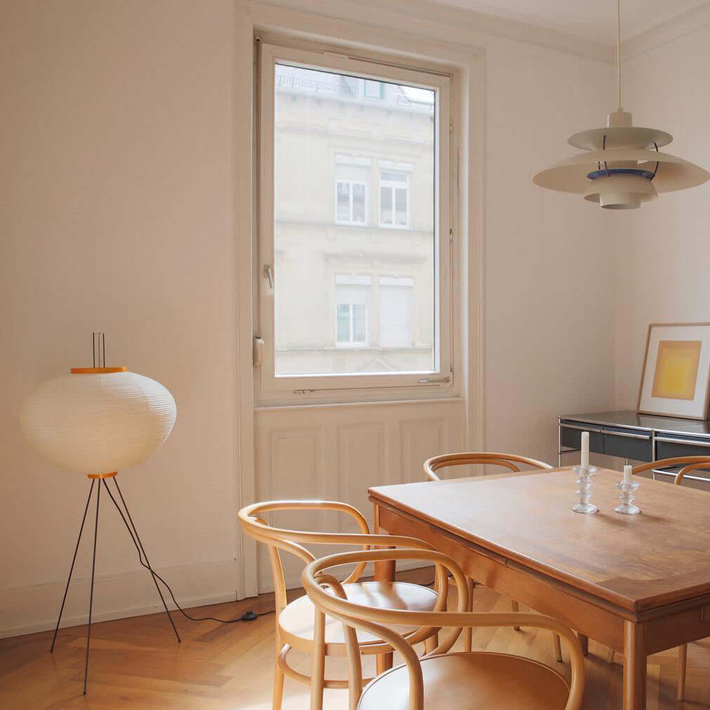 Modern Japanese Style Floor Lamp | Standing Light for Living Room and Bedroom