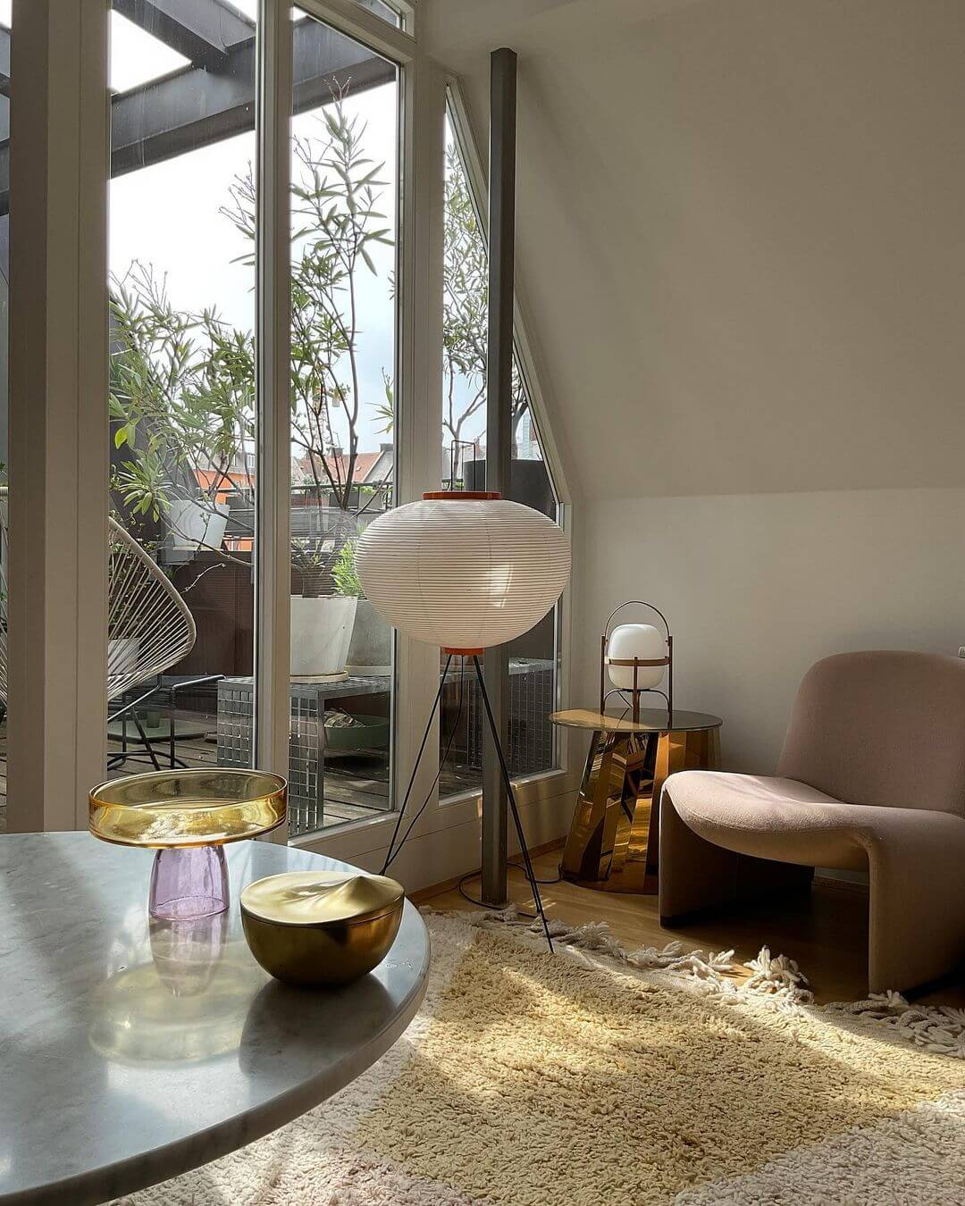Modern Japanese Style Floor Lamp | Standing Light for Living Room and Bedroom
