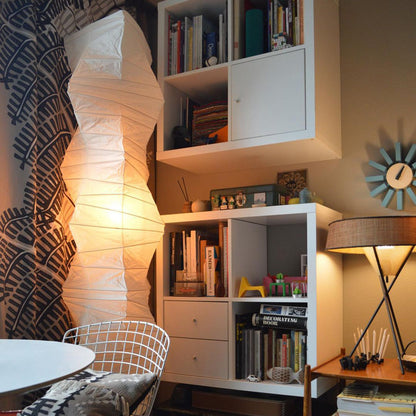 Modern Japanese Style Floor Lamp | Standing Light for Living Room and Bedroom