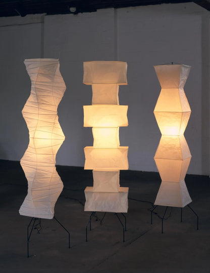 Modern Japanese Style Floor Lamp | Standing Light for Living Room and Bedroom