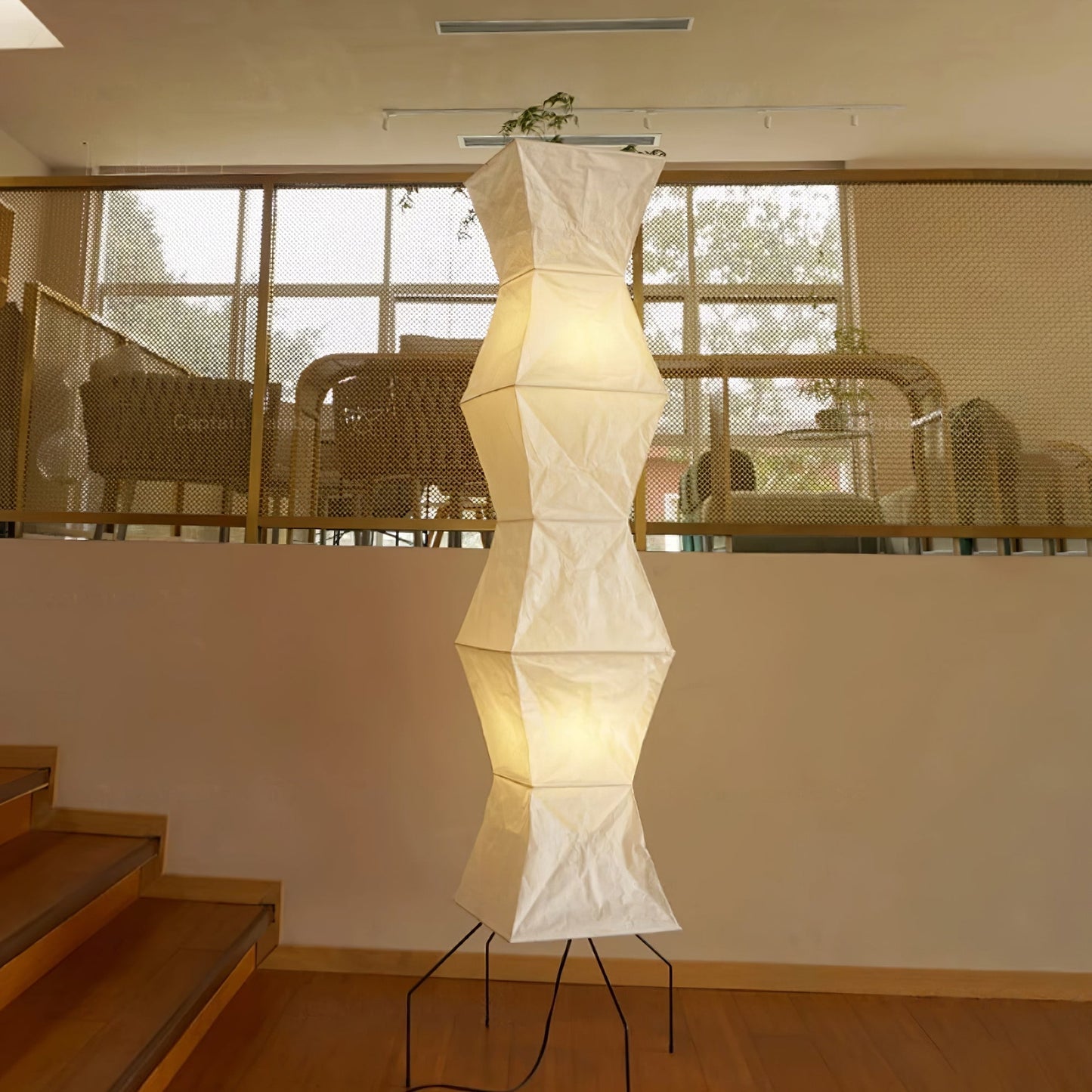 Modern Japanese Style Floor Lamp | Standing Light for Living Room and Bedroom