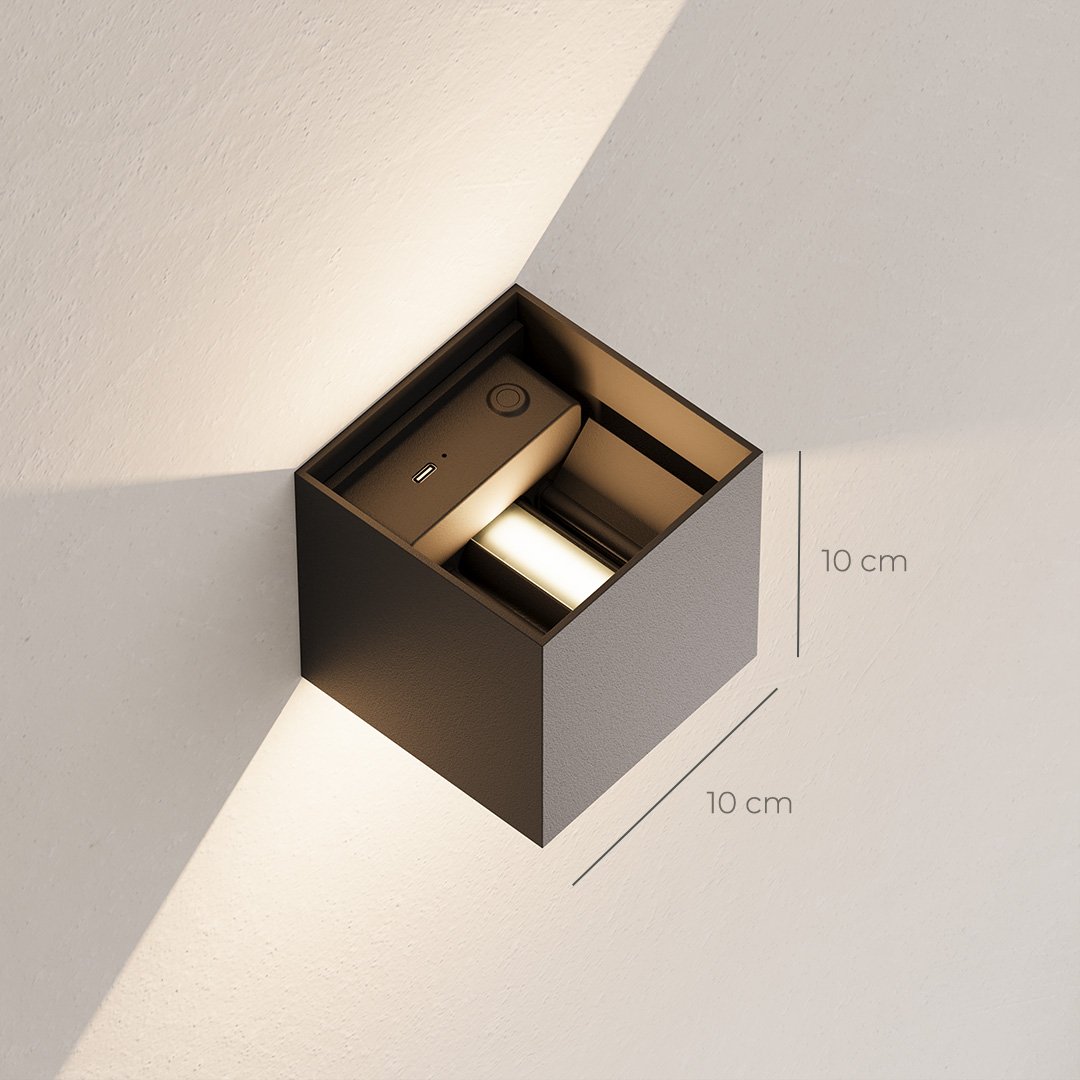 Modern LED Wall Light Sconce | Adjustable Indoor Outdoor Wall Lamp for Bedroom