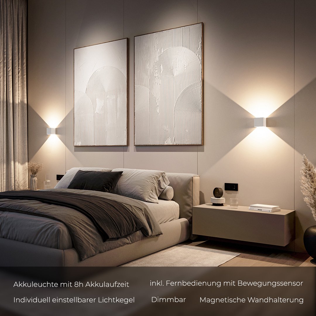 Modern LED Wall Light Sconce | Adjustable Indoor Outdoor Wall Lamp for Bedroom