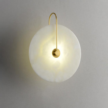 Round Disc Wall Lamp Sconce | Modern Ambient Wall Light for Bedroom and Living