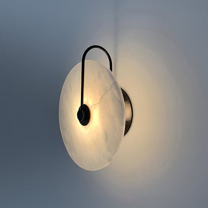 Round Disc Wall Lamp Sconce | Modern Ambient Wall Light for Bedroom and Living