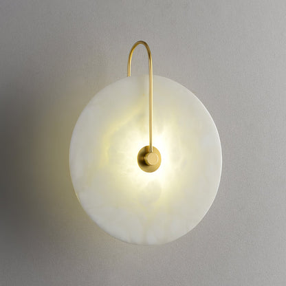 Round Disc Wall Lamp Sconce | Modern Ambient Wall Light for Bedroom and Living