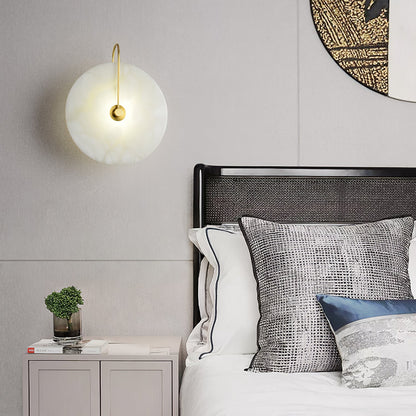 Round Disc Wall Lamp Sconce | Modern Ambient Wall Light for Bedroom and Living