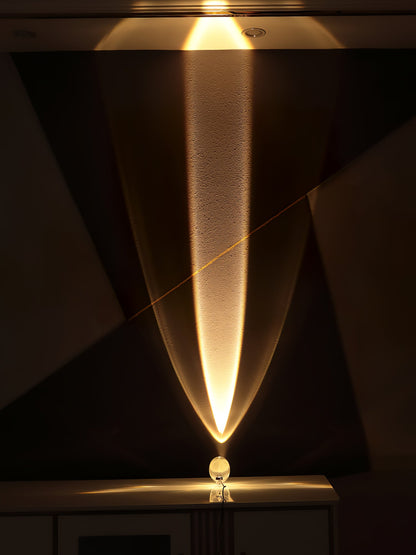 Modern Crystal Table Lamp | Ambient Bedside Light for Bedroom and Living Room