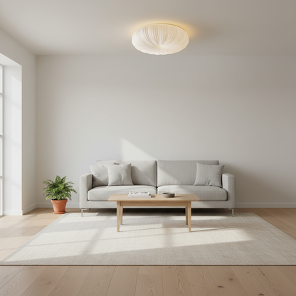 Modern Sculpted Ceiling Light | Elegant LED Lamp for Bedroom or Living Room