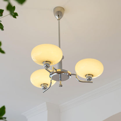 Modern Glass Globe Chandelier | Elegant Ceiling Lamp for Living Room or Dining Area