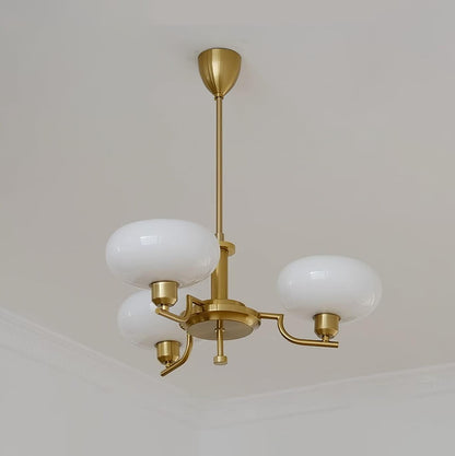 Modern Glass Globe Chandelier | Elegant Ceiling Lamp for Living Room or Dining Area