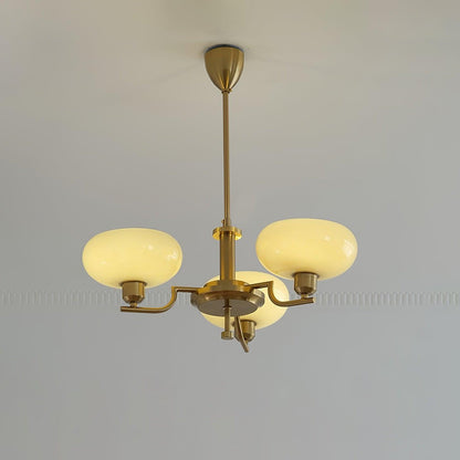 Modern Glass Globe Chandelier | Elegant Ceiling Lamp for Living Room or Dining Area