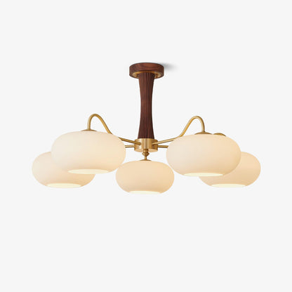 Wooden Chandelier Ceiling Lamp | Elegant Living Room and Bedroom Light Fixture