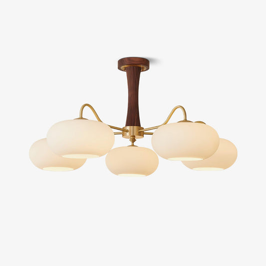 Wooden Chandelier Ceiling Lamp | Elegant Living Room and Bedroom Light Fixture