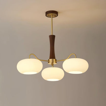 Wooden Chandelier Ceiling Lamp | Elegant Living Room and Bedroom Light Fixture