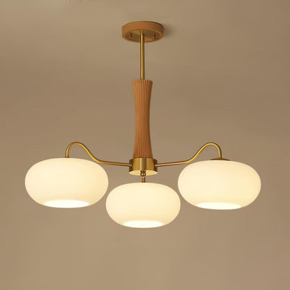 Wooden Chandelier Ceiling Lamp | Elegant Living Room and Bedroom Light Fixture