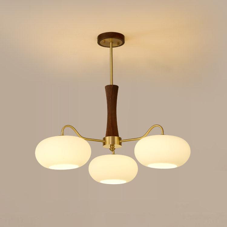 Wooden Chandelier Ceiling Lamp | Elegant Living Room and Bedroom Light Fixture