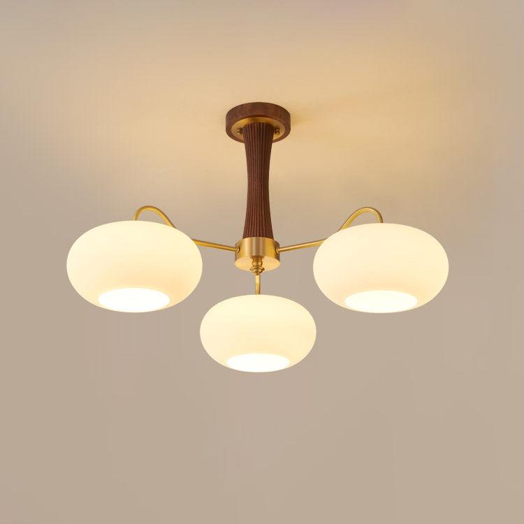 Wooden Chandelier Ceiling Lamp | Elegant Living Room and Bedroom Light Fixture