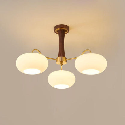 Wooden Chandelier Ceiling Lamp | Elegant Living Room and Bedroom Light Fixture