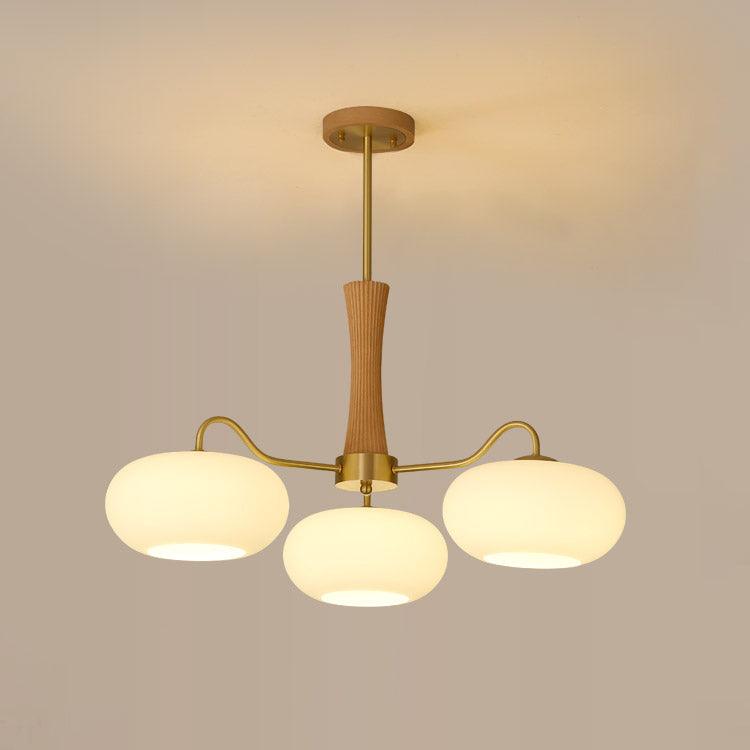 Wooden Chandelier Ceiling Lamp | Elegant Living Room and Bedroom Light Fixture