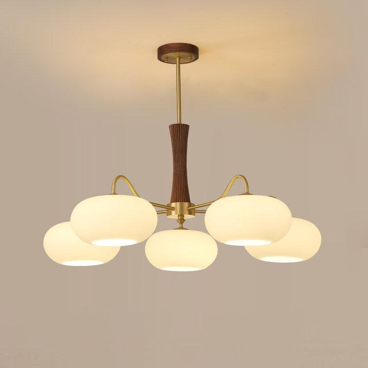 Wooden Chandelier Ceiling Lamp | Elegant Living Room and Bedroom Light Fixture