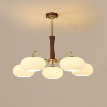 Wooden Chandelier Ceiling Lamp | Elegant Living Room and Bedroom Light Fixture