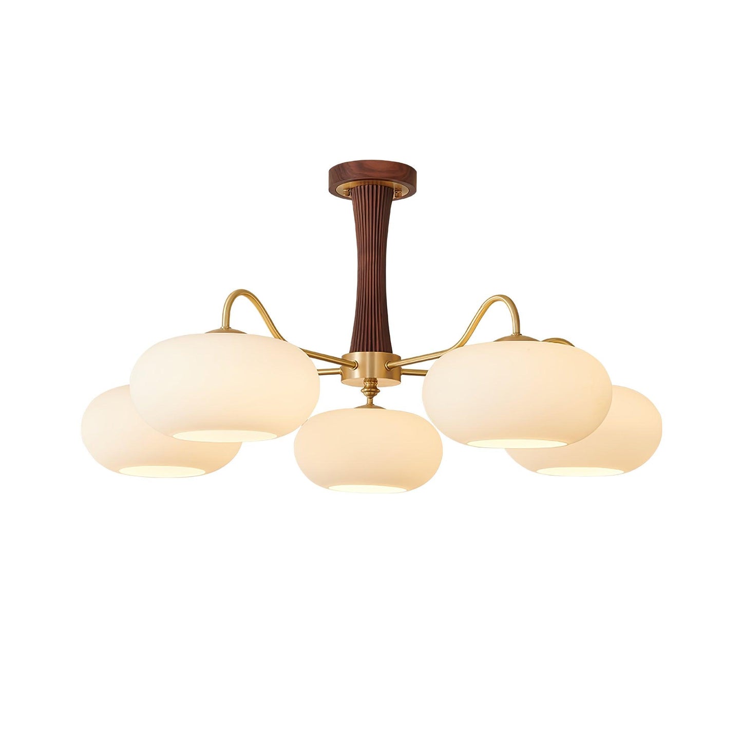 Wooden Chandelier Ceiling Lamp | Elegant Living Room and Bedroom Light Fixture