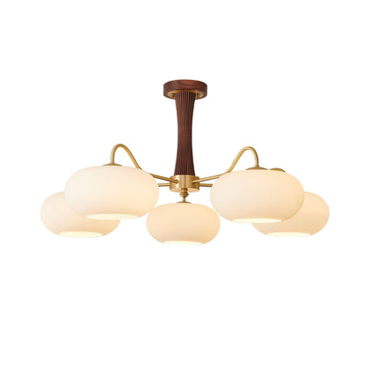 Wooden Chandelier Ceiling Lamp | Elegant Living Room and Bedroom Light Fixture