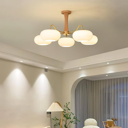 Wooden Chandelier Ceiling Lamp | Elegant Living Room and Bedroom Light Fixture
