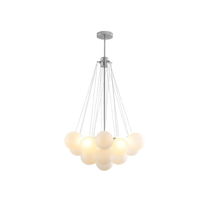 Modern Frosted Glass Ball Chandelier | Luxury Ceiling Lamp for Living Room & Bedroom