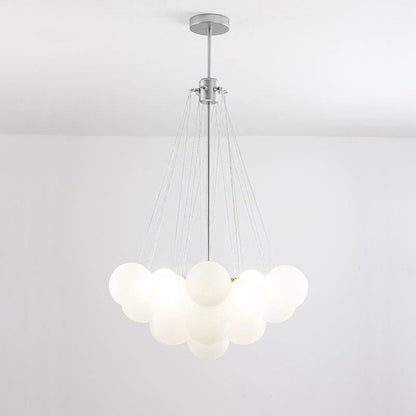 Modern Frosted Glass Ball Chandelier | Luxury Ceiling Lamp for Living Room & Bedroom