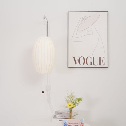 Modern Wall Lamp Sconce with Pull Cord | Adjustable Wall Light for Bedroom