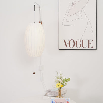 Modern Wall Lamp Sconce with Pull Cord | Adjustable Wall Light for Bedroom