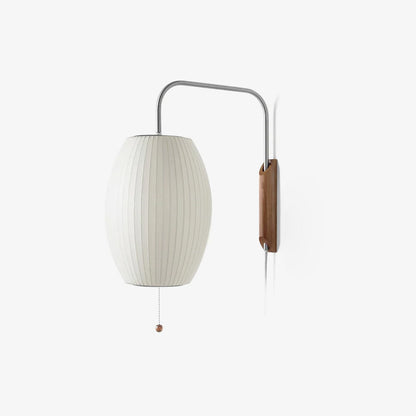 Modern Wall Lamp Sconce with Pull Cord | Adjustable Wall Light for Bedroom