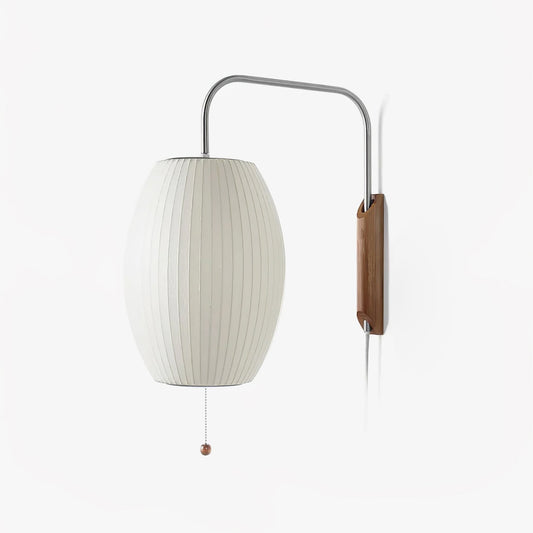 Modern Wall Lamp Sconce with Pull Cord | Adjustable Wall Light for Bedroom